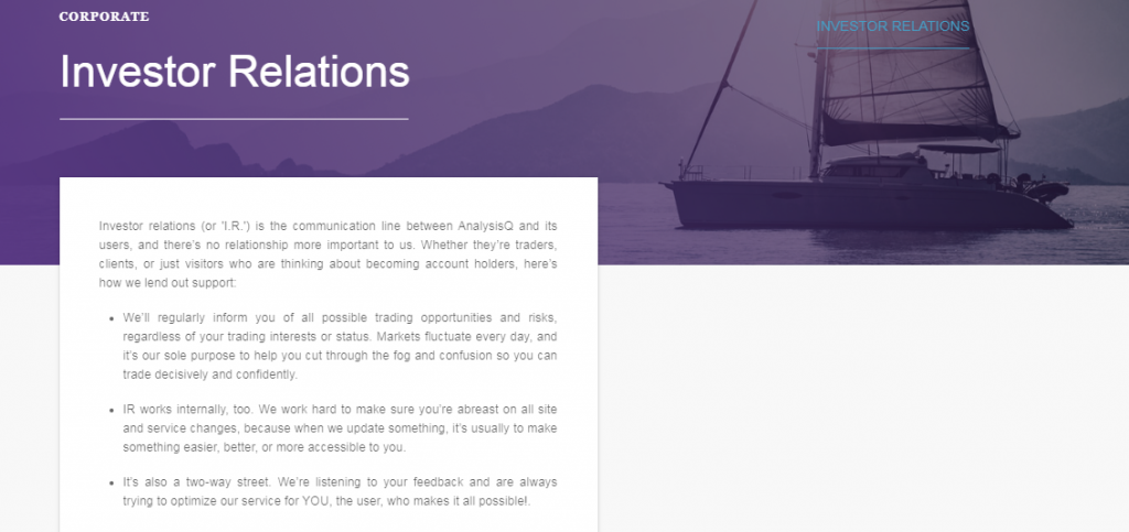 AnalystQ review - Investor Relations
